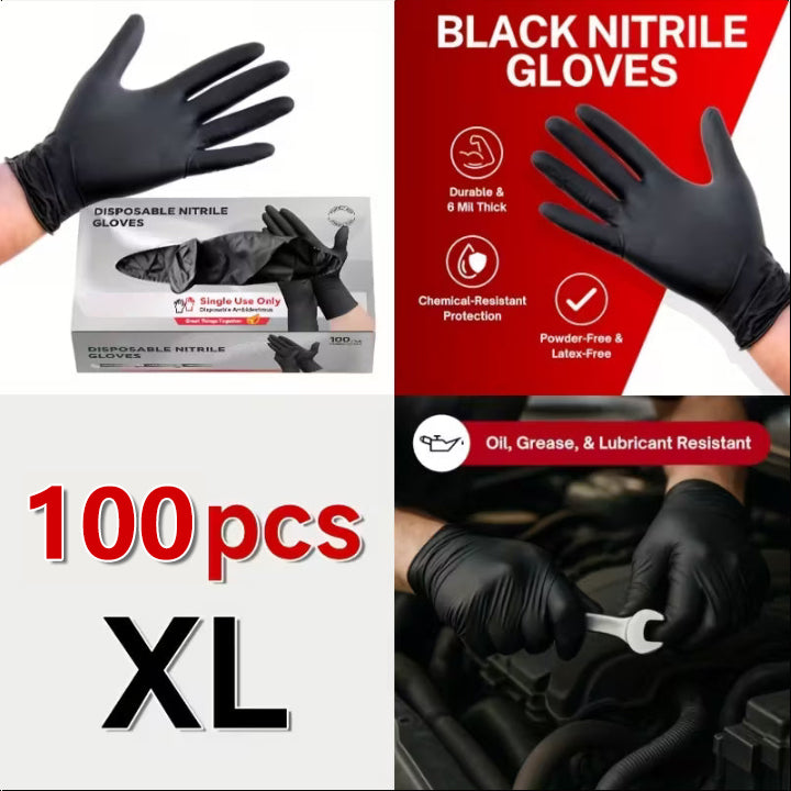 100 pairs of black nitrile gloves, only $0.40 each.