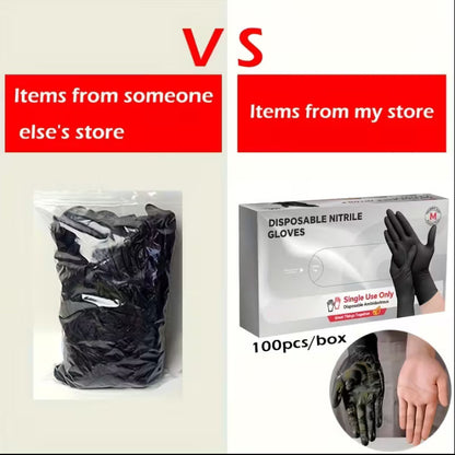 100 pairs of black nitrile gloves, only $0.40 each.