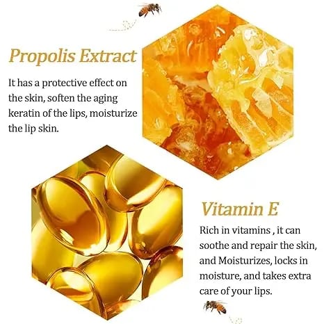 TAILEDEN Bee Lip Balm Honey Pot 🍯 | Nourish with Natural Beeswax & Honey 🐝 - A Sweet Little Gift Idea