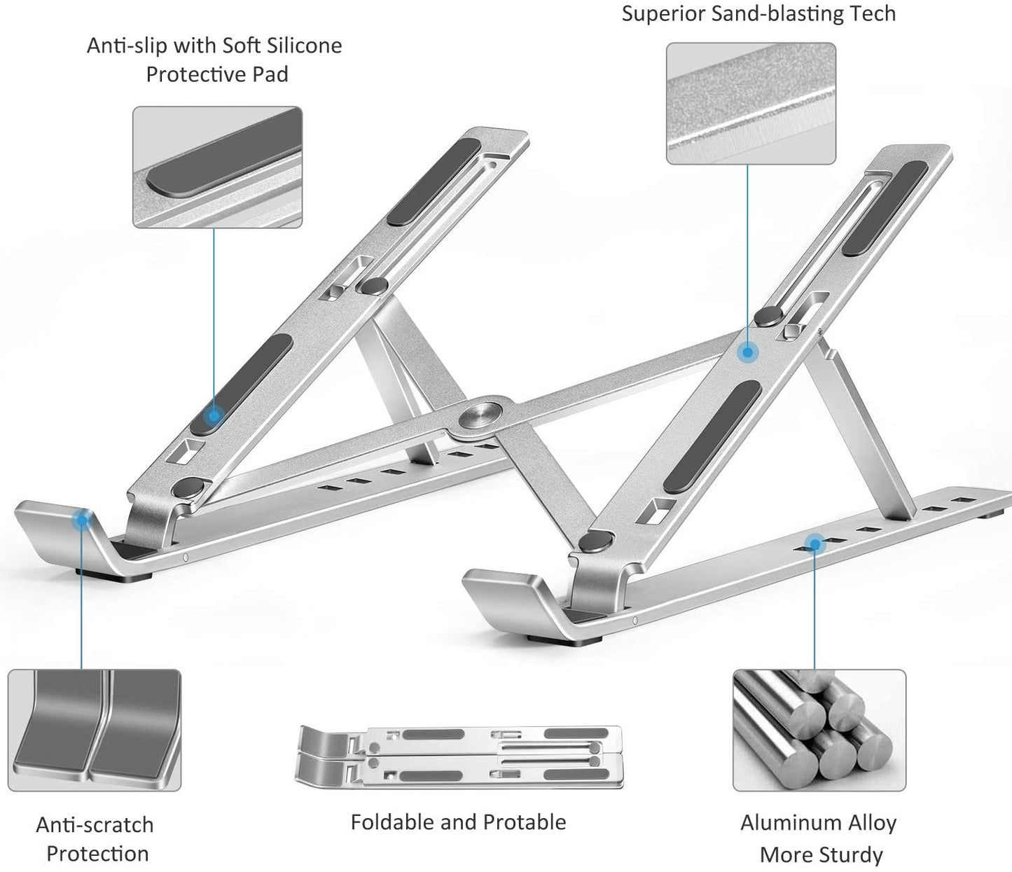 TAILEDEN Adjustable Aluminum Laptop Computer Stand