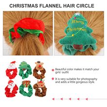 TAILEDEN "Christmas Reindeer Plush Scrunchie - Cute Festive Hair Accessory for Holiday Style"